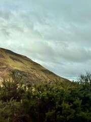 clouds over the mountains