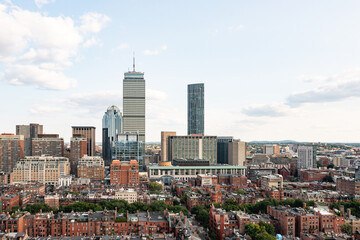 Obraz premium Skyline of Back Back in Boston