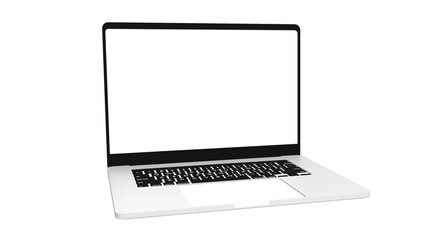 Fototapeta premium Realistic Laptop with transparent screen 3d render illustration