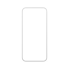 Realistic smart phone with transparent screen 3d render illustration