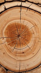 Closeup of tree ring texture