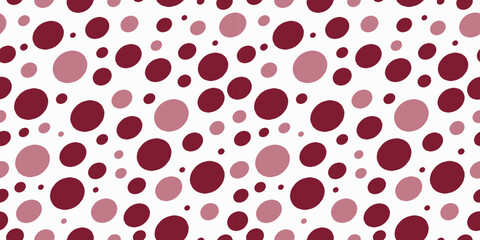 Abstract shapes, spots, circles. Seamless geometric pattern. Simple vector texture. Repeating background for wallpaper, packaging, textile.
