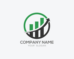 Financial logo creative market growth business arrow logo design concept 