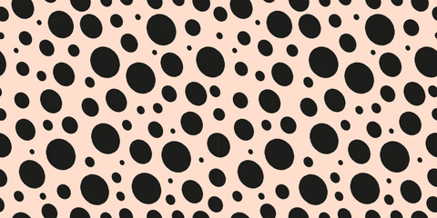 Abstract Seamless geometric pattern. Shapes, spots, circles. Simple vector texture. Repeat background for wallpaper, packaging, textile.