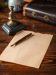 Aged paper scroll with an empty area for handwritten notes or messages. Use this vintage background texture to create personalized invitations, greeting cards, or scrapbooking projects.