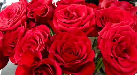 bouquet of red roses