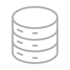 Data Vector Line Grey Icon Design