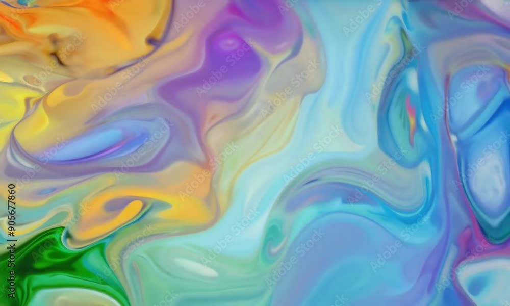 Poster a vibrant rainbow background with flowing waves of vibrant multi-colored hues. dynamic and fluid des