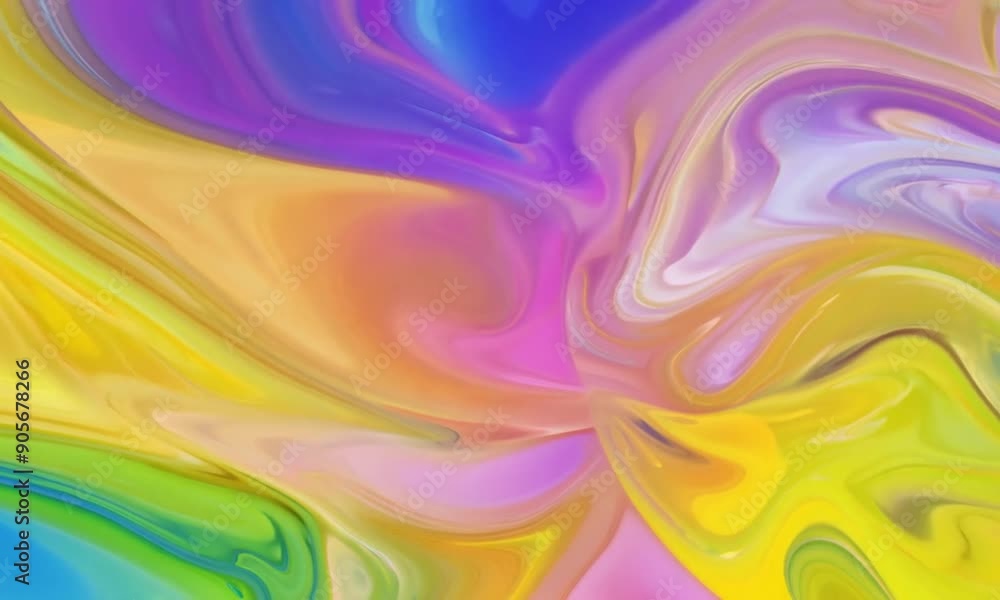 Poster a vibrant rainbow background with flowing waves of vibrant multi-colored hues. dynamic and fluid des