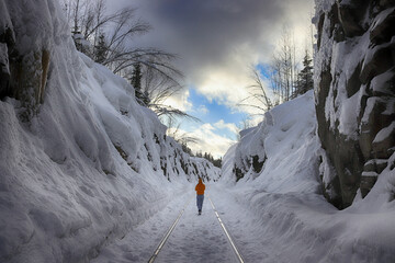winter mountain landscape