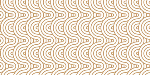 Orange and yellow color overlapping seamless stripe geometric creative retro line white pattern background. Minimal diamond vector overlapping creative  geometric spiral and abstract circle wave line.