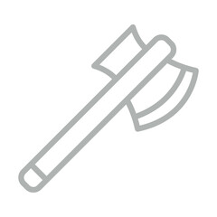 Axe Vector Line Grey Icon Design