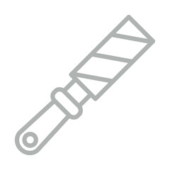 Rasp Vector Line Grey Icon Design