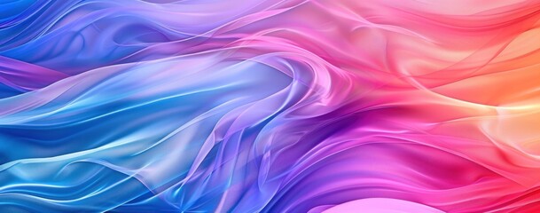 Abstract Colorful Swirling Fabric Background