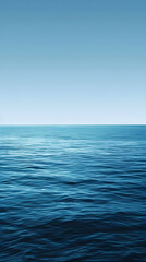 Obraz premium Tranquil Ocean Sky: An Ombre Gradient Transitioning from Deep Ocean Blue to Delicate Sky Blue