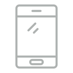 Phone Vector Line Grey Icon Design