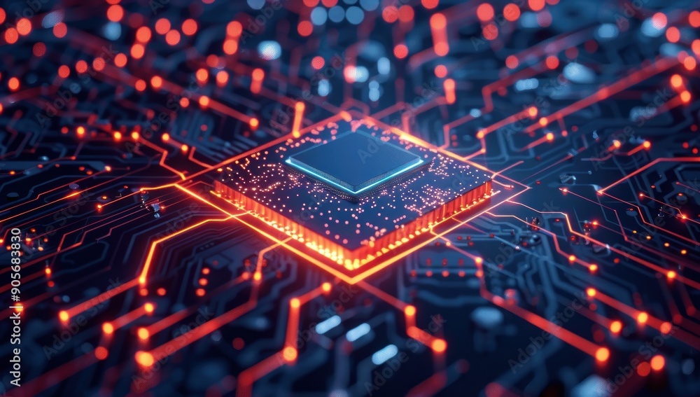 Poster circuit board with cpu