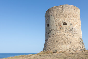 Naklejka premium Ancient Tower on Sardinian Coast