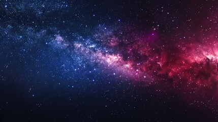 Starry space background with cosmic colors and Milky Way