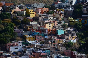 Guanajuato Mexico painted houses
