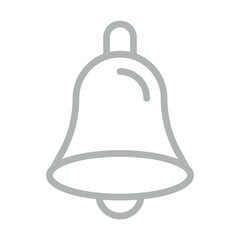 bell Vector Line Grey Icon Design