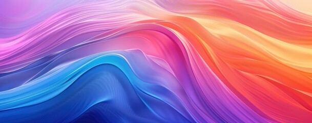 Abstract Colorful Wave Background