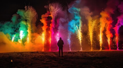 Vibrant pyrotechnics