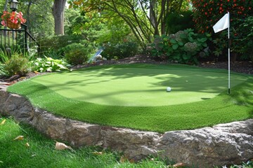 Artificial Turf Golf. Create Your Very Own Backyard Putting Green Escape