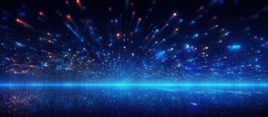 Obraz premium Abstract Blue and Orange Lights