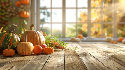 Happy Thanksgiving day banner background illustration front view generated by ai