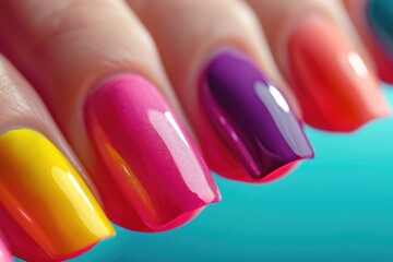 Obraz premium Nail Polish Removal. Beauty and Cosmetic Concept for Clean and Tidy Nails