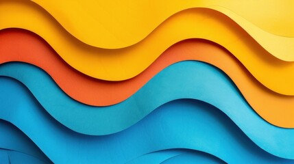 Obraz premium Abstract Wavy Paper Background