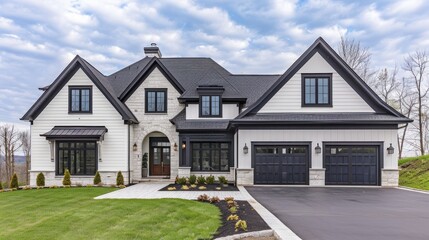 Modern Farmhouse with Black Accents