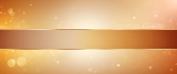 Obraz premium A clean, elegant banner with a soft, bokeh background in warm tones, providing a spacious central area with a subtle gradient for easy text placement. Multiple variations available