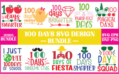100 Days svg design bundle