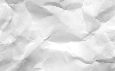 Fototapeta premium White clean crumpled paper background. 
