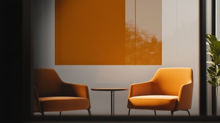 A detailed shot of a mentor-mentee discussion, with supportive body language and a collaborative atmosphere, in a quiet office nook, high-resolution photo, realistic photo, hyper realistic