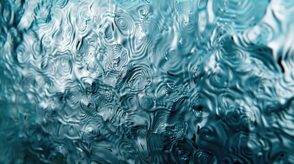 Sophisticated glass panel with unique textured pattern in back lighting