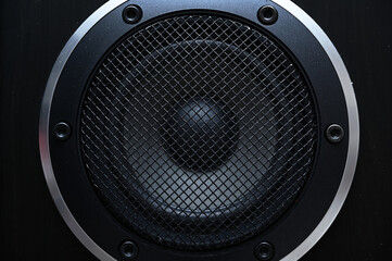 large three-way wooden speaker