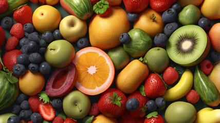 Fresh fruits platter 