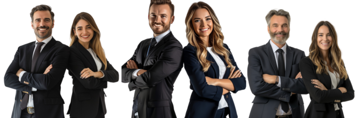 Untitled design - A set of A cheerful business man and woman in a formal suit arms connected (3)