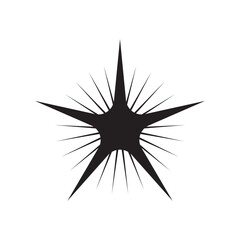 Shine icon, star icon.