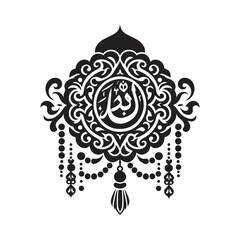 Islamic silhouette vector illustration