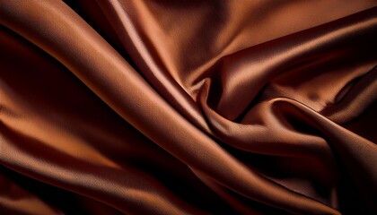 Obraz premium dark brown silk abstract background generated ai