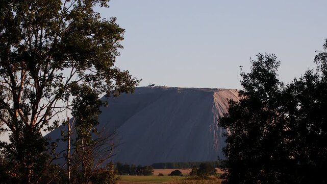 the monti kali salt mountain in hesse germany 4k 25fps video
