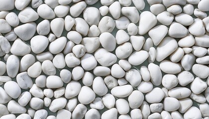 seamless texture of white stones or gravel
