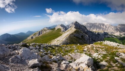 Naklejka premium view at the ucka mountain istria croatia