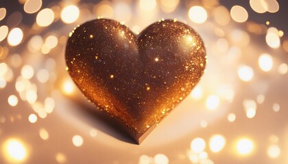 Fototapeta premium heart with sparkles around it celebrating self love