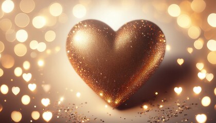 Fototapeta premium heart with sparkles around it celebrating self love
