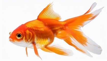 Fototapeta premium goldfish isolated on transparent background png file